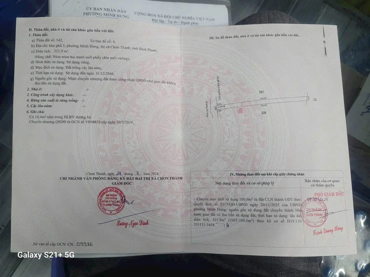 Bán đất ở đô thị 5 hecta Phường Minh Hưng Chơn Thành Bình Phước - Ảnh thu nhỏ 3