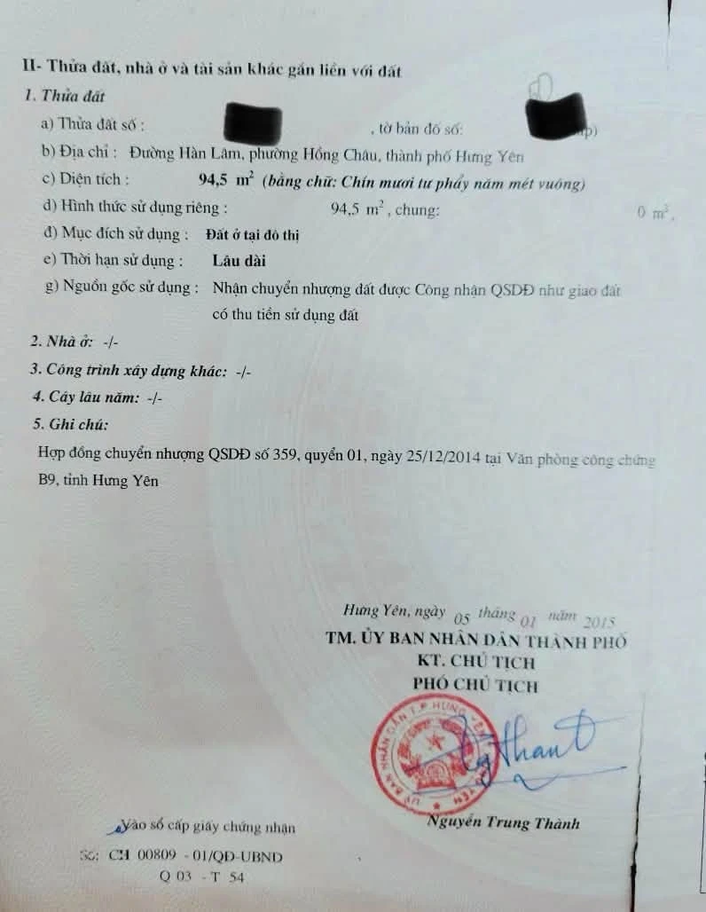 Bán đất mặt đường Hàn Lâm 95m² Hưng Yên - Ảnh thu nhỏ 3