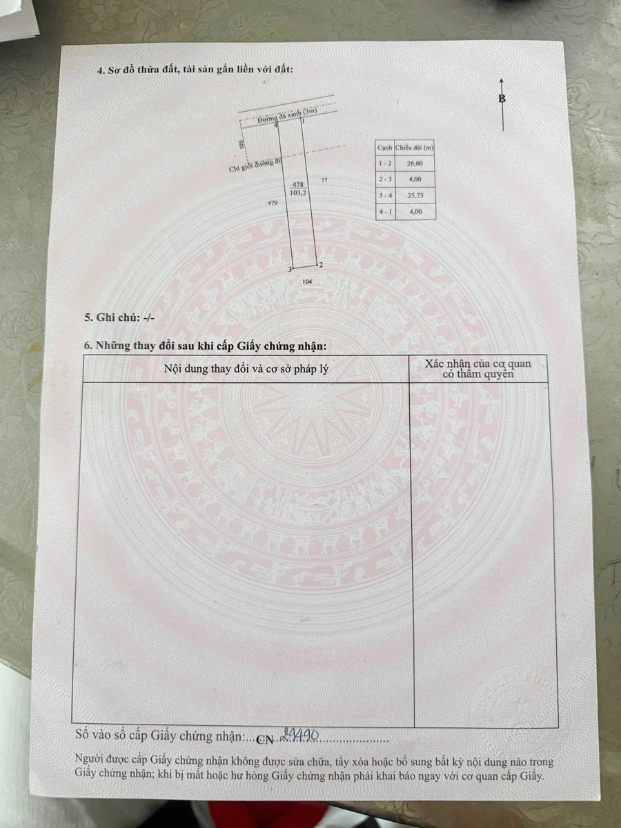 Bán đất thổ cư 104m2 sổ hồng riêng trung tâm thị trấn Đức Hòa, Long An - Ảnh thu nhỏ 5