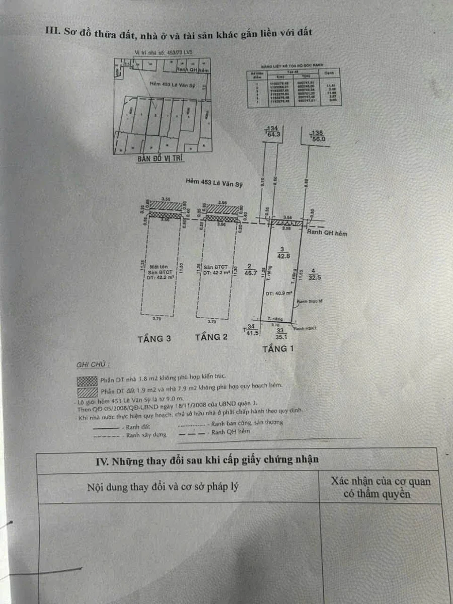 Bán nhà hẻm xe tải Lê Văn Sỹ, 42,8m², 10,6 tỷ, Quận 3 - Ảnh thu nhỏ 3