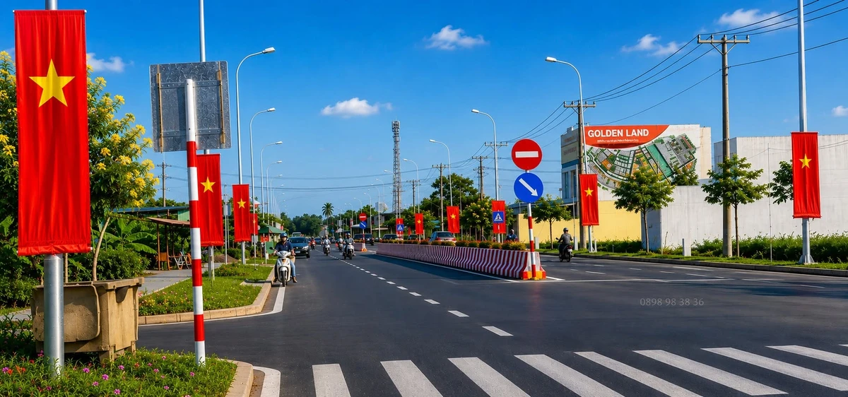 Bán lô đất 100m² thị trấn Thủ Thừa, sổ sẵn - Ảnh thu nhỏ 3