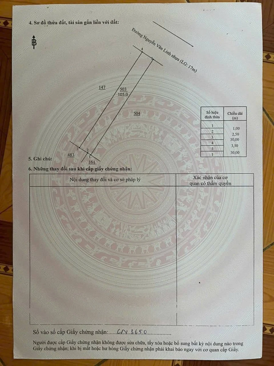 Bán đất sổ sẵn mặt tiền Nguyễn Văn Linh Đồng Phú 105m2 - Ảnh thu nhỏ 3