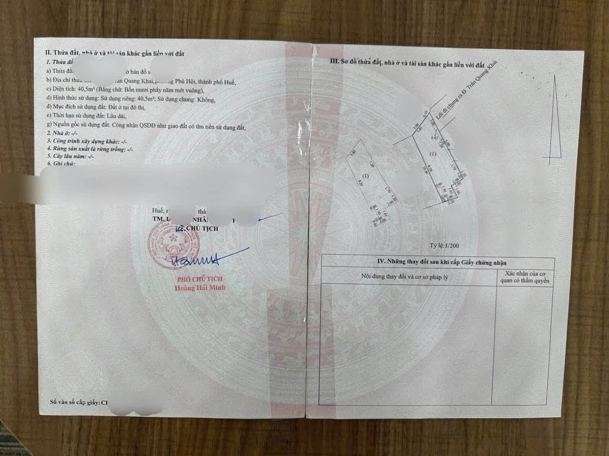 Bán nhà 2 tầng 40.5m2 Trần Quang Khải, Huế - Ảnh thu nhỏ 4