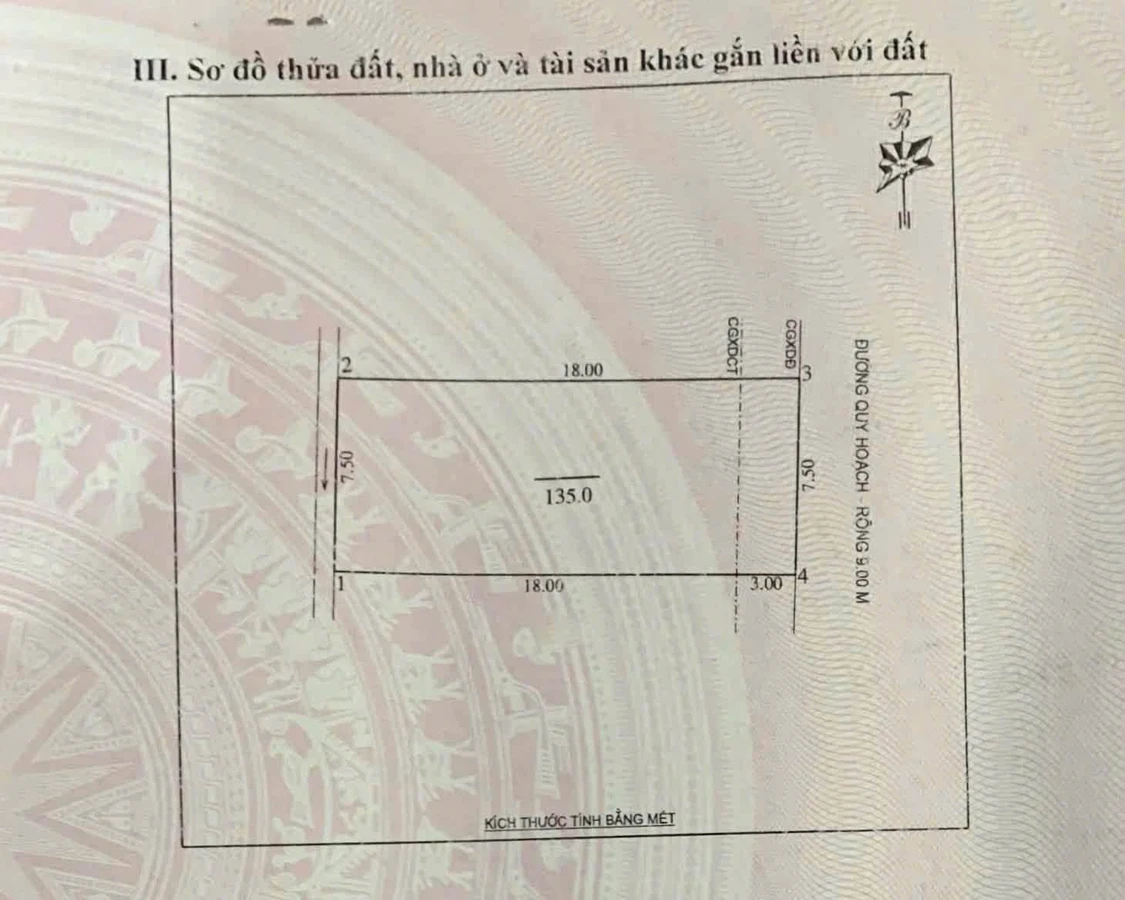 Bán nhà 3 tầng 135m² mặt tiền 7,5m Trung Tâm Trung Đô, 9 tỷ 9 - Ảnh 1