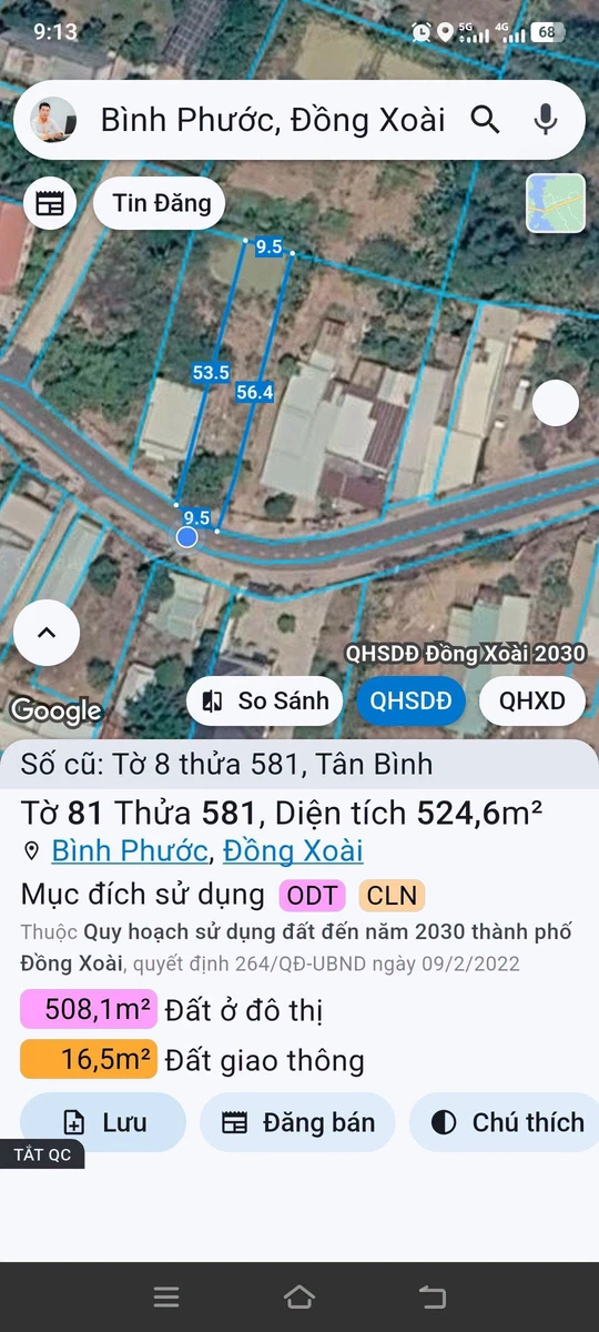 Bán đất 9,5x56m giá 1,5 tỷ tại Tân Bình, phường Bình Phước, Đồng Nai - Ảnh thu nhỏ 4