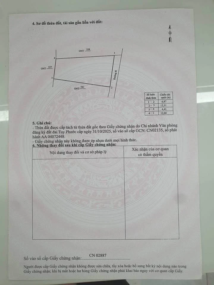 Bán đất Phước Hòa 70m2 chỉ 199 triệu - Ảnh 1