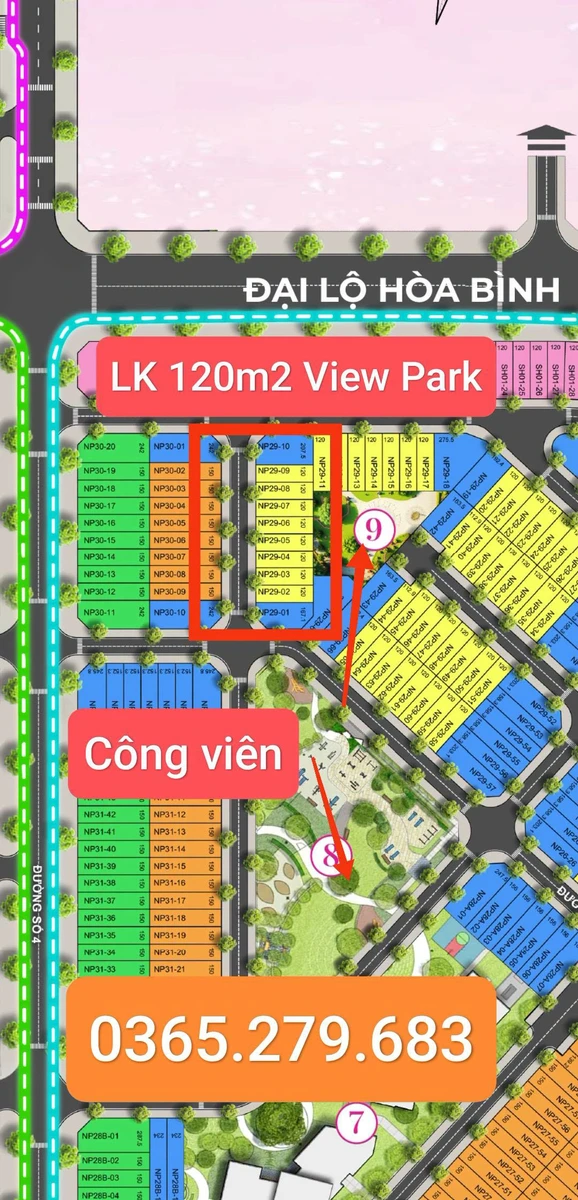 Bán nhà liền kề 285m² view công viên VSIP Nghệ An 7,3 tỷ - Ảnh thu nhỏ 2