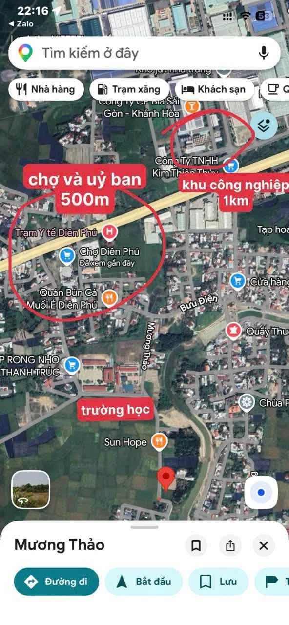 Bán đất Diên Điền 91,1m² ngang 5,3m 690 triệu - Ảnh 1