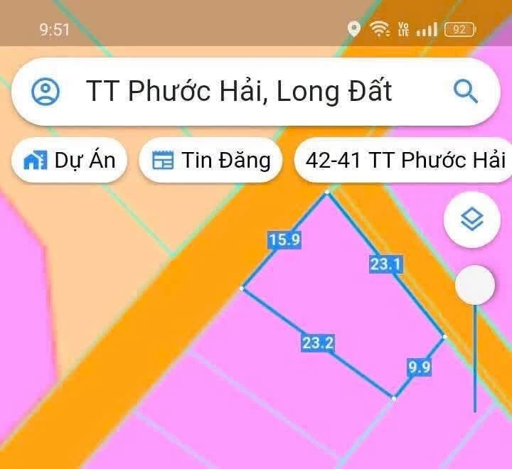Bán 300m2 đất góc 2 mặt tiền Xã Phước Hải 2 tỷ 3 - Ảnh 1