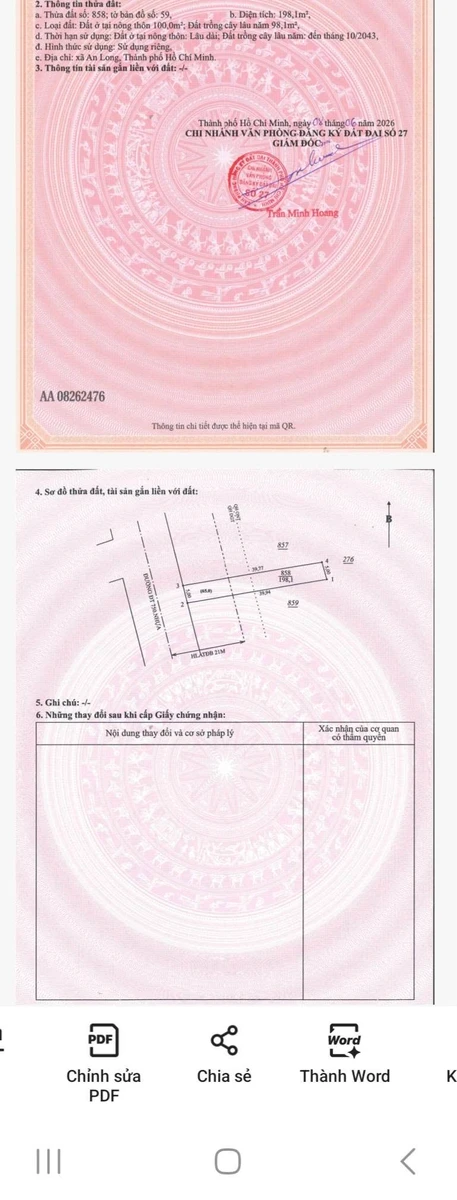Bán đất nền 200m² mặt tiền Phú Giáo, Bình Dương, giá trên 1 tỷ - Ảnh thu nhỏ 4