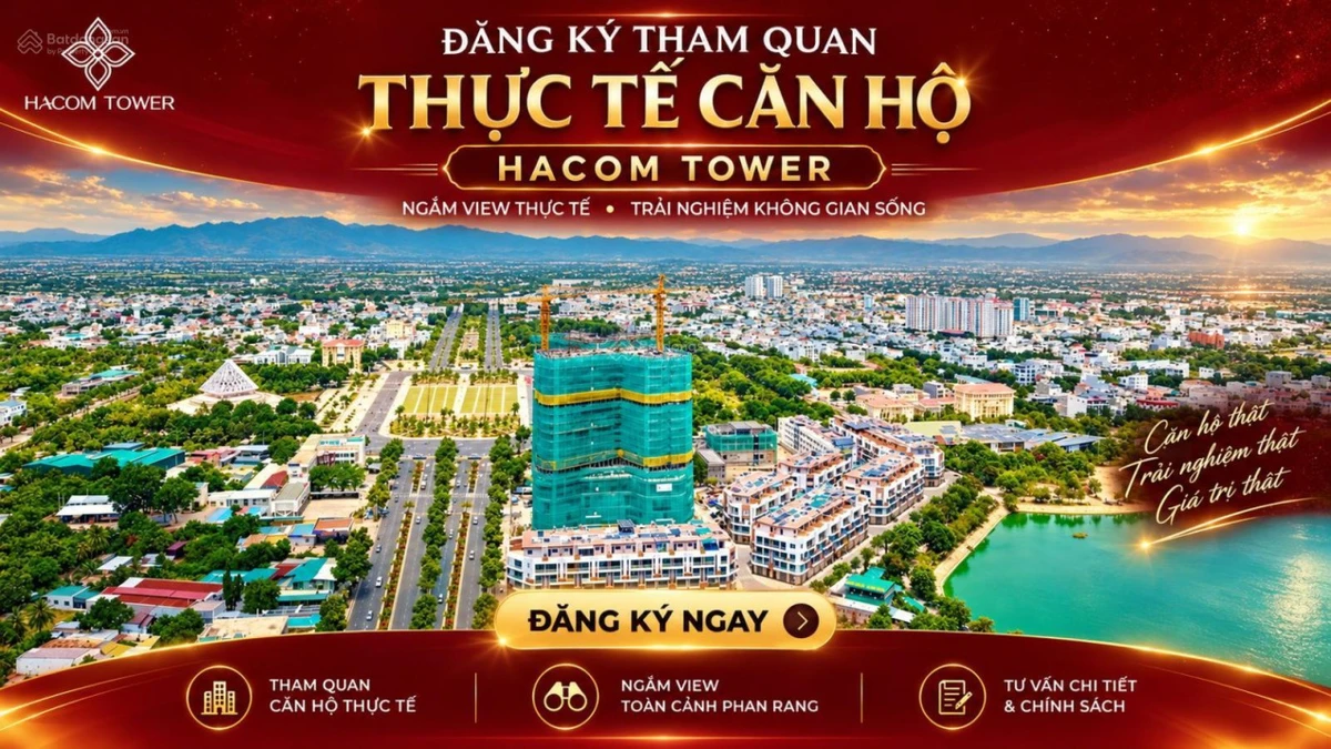 Hacom Tower căn hộ cao cấp đẹp Phan Rang full nội thất sở hữu lâu dài - Ảnh 1
