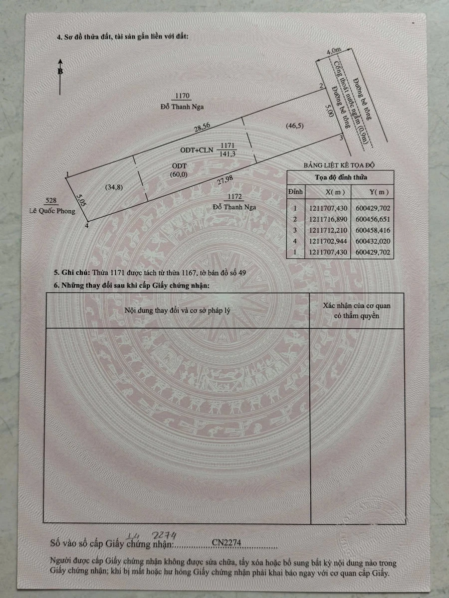Bán đất Thủ Dầu Một 141m2, giá 2,5 tỷ - Ảnh 1