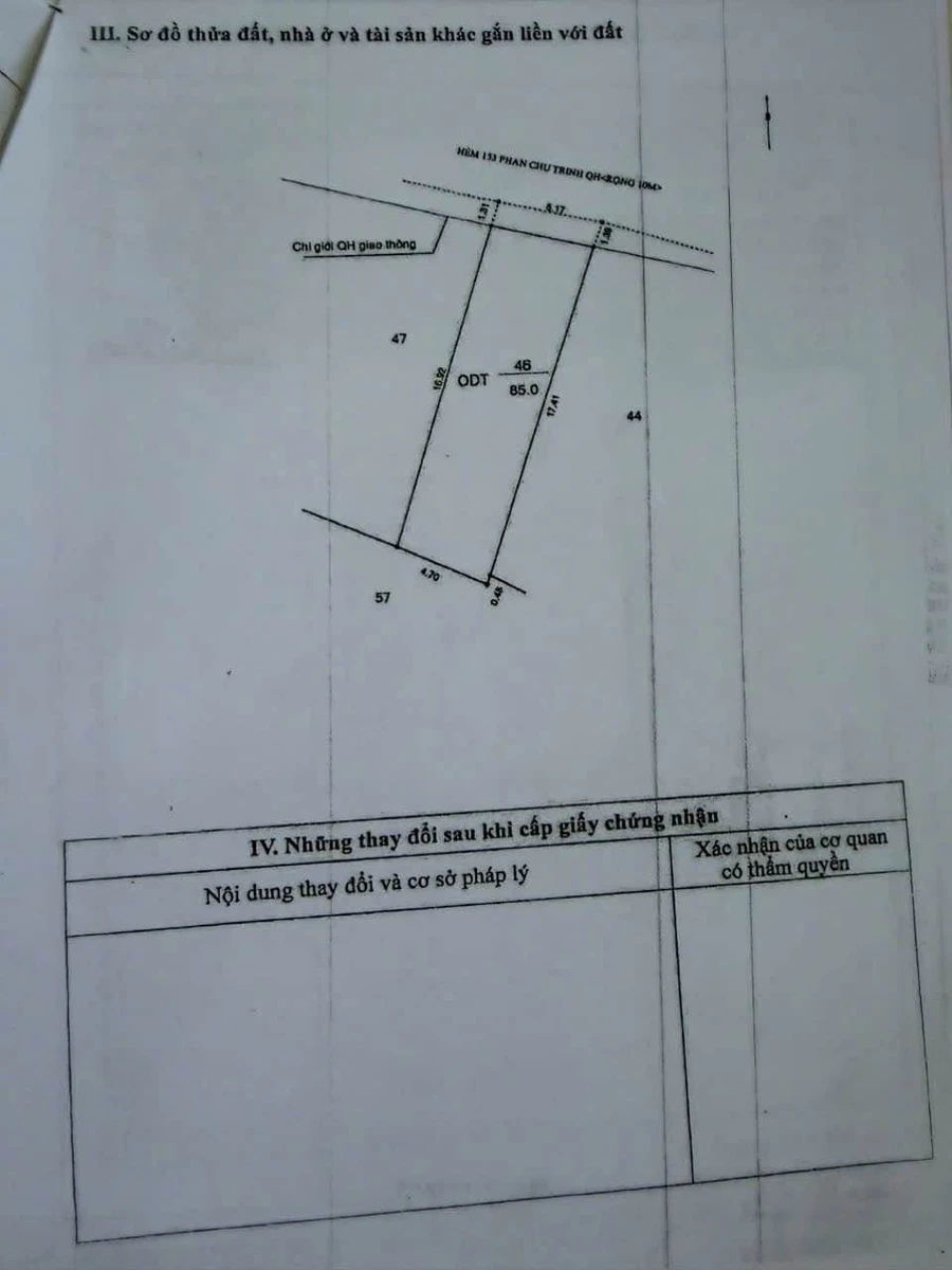 Bán đất hẻm 153 Phan Chu Trinh, Buôn Ma Thuột 85m² - Ảnh thu nhỏ 3
