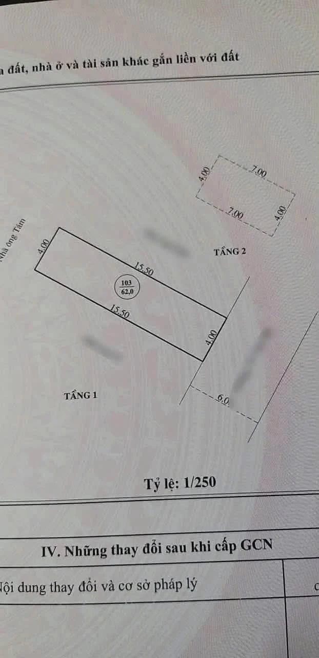 Bán nhà mặt tiền Võ Văn Tần 62m² 2 phòng ngủ 4 tỷ 6 - Ảnh 1