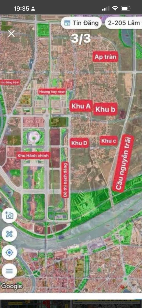 Bán đất lô LK03-14 khu TĐC Bắc Sông Cấm 135m2, Thủy Nguyên, Hải Phòng - Ảnh thu nhỏ 2
