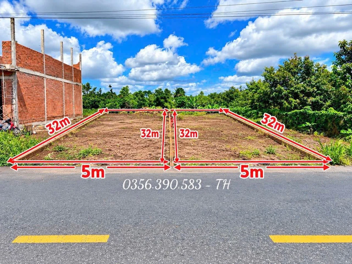 Bán đất mặt tiền Suối Chồn 5x32m (160m²) Bình Chánh - Ảnh 1
