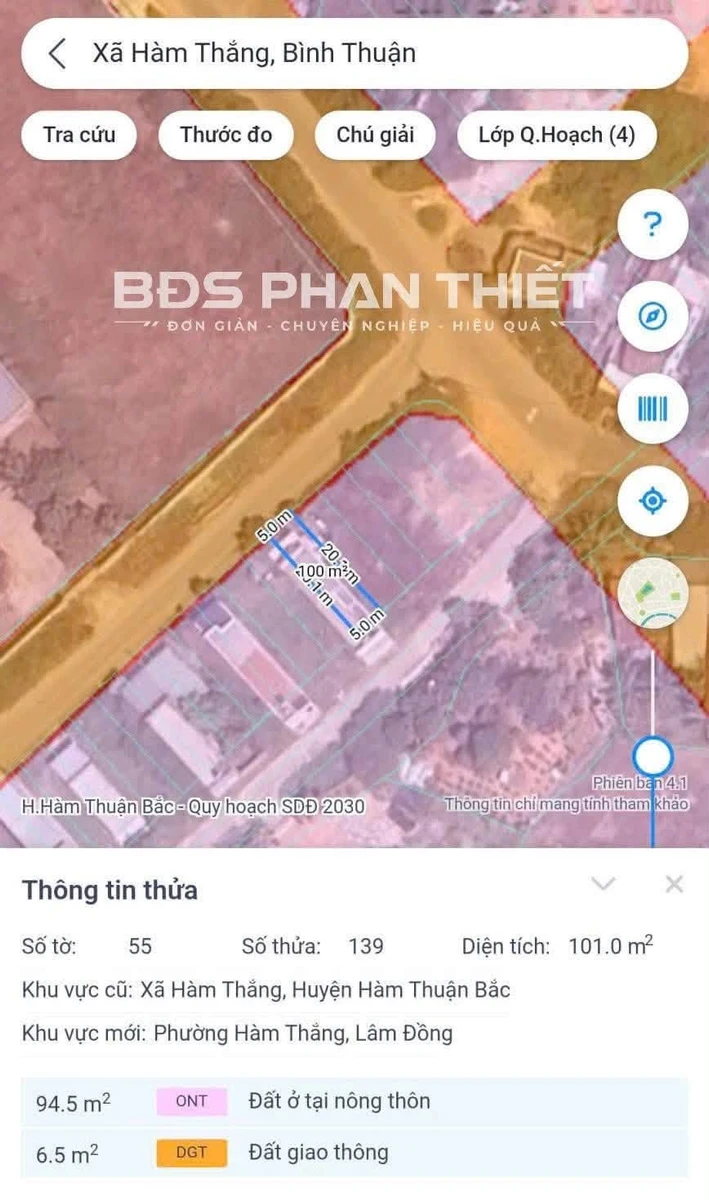 Bán nhà 100m2, 2 mặt tiền tại Hàm Thắng, Bình Thuận - Ảnh thu nhỏ 4