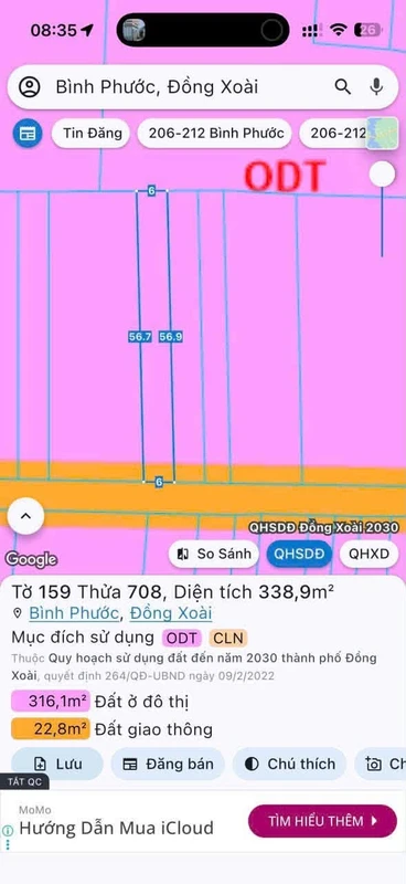 Bán đất 336m² 900 triệu Đồng Nai, gần ĐT 741