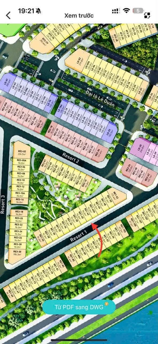 Bán căn hộ 96m2 mặt tiền 6m Khu Resort Vườn Thiền - Ảnh 1