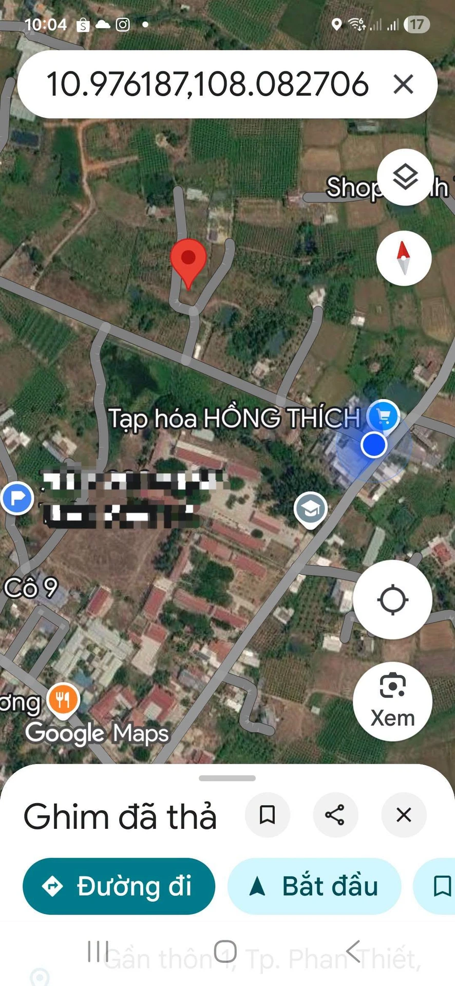 Bán lô đất thổ cư 100m2 thôn 1 xã Hàm Liêm giá 490 triệu - Ảnh 1