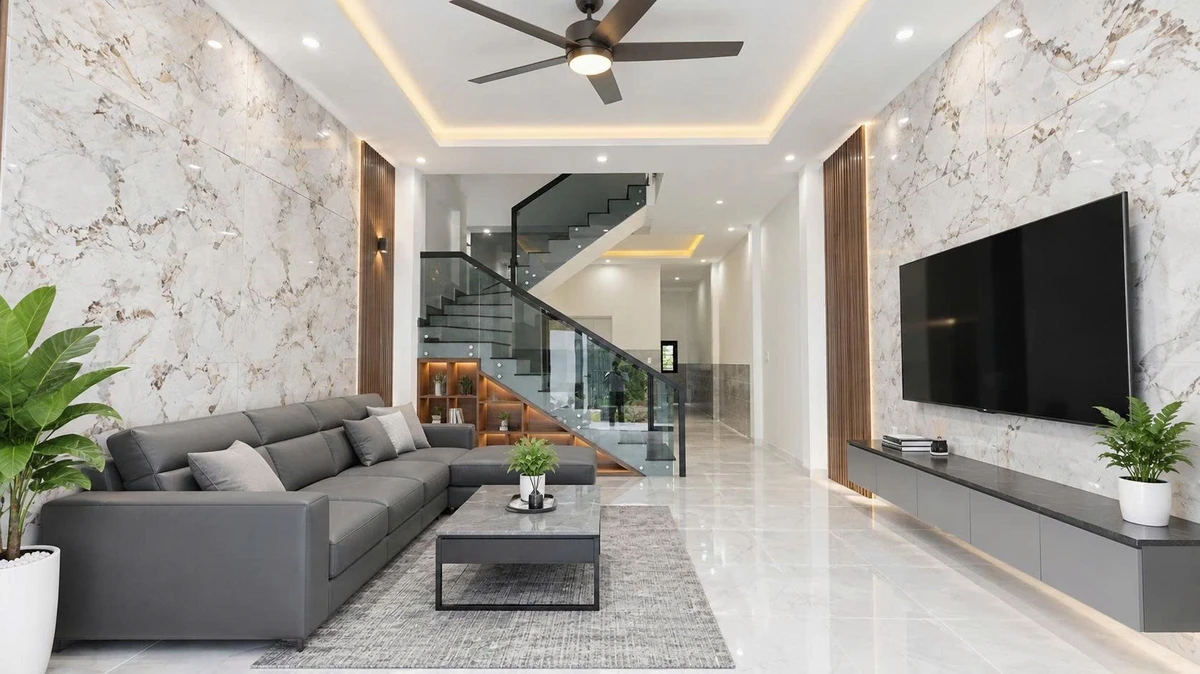 Bán nhà lầu sổ riêng 105m2 gần KCN Thạnh Phú, Bình Chánh - Ảnh thu nhỏ 2