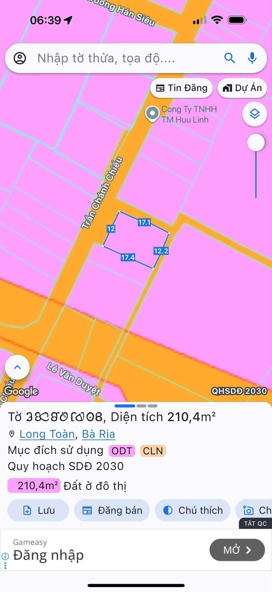 Bán lô đất góc 2 mặt tiền Bà Rịa, 210m², 4 tỷ 100 - Ảnh thu nhỏ 3
