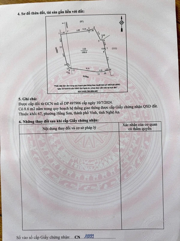 Bán nhà 3 tầng lô góc 100m² mặt tiền Nguyễn Trọng Dương, Vinh