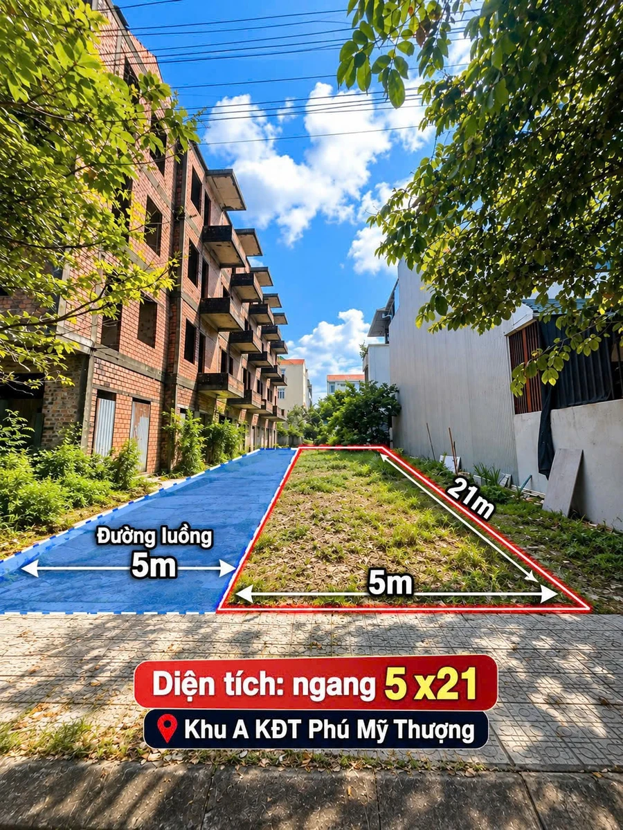 Bán đất Phú Mỹ Thượng 105m² giá 2.95 tỷ - Ảnh 1