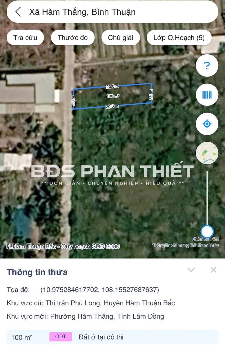 Bán đất nền 100m² Phú Cường, Phan Thiết 520 triệu - Ảnh thu nhỏ 2