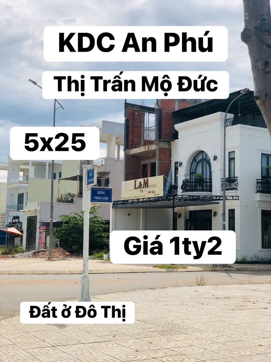 Bán đất thị trấn Mộ Đức 125m² giá 1 tỷ 2 - Ảnh 1