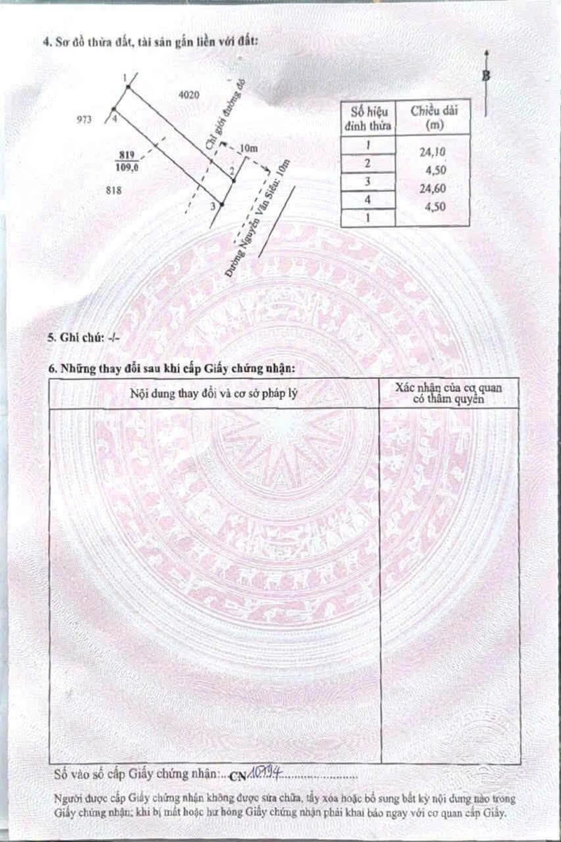 Bán đất thổ mặt tiền đường Nguyễn Văn Siêu, Phường Long An, Tây Ninh giá 1,15 tỷ - Ảnh thu nhỏ 2