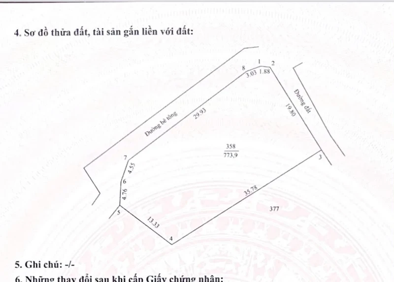 Bán đất nền ven biển 773.9m² Nam Cửa Việt, Quảng Trị 1.4 tỷ