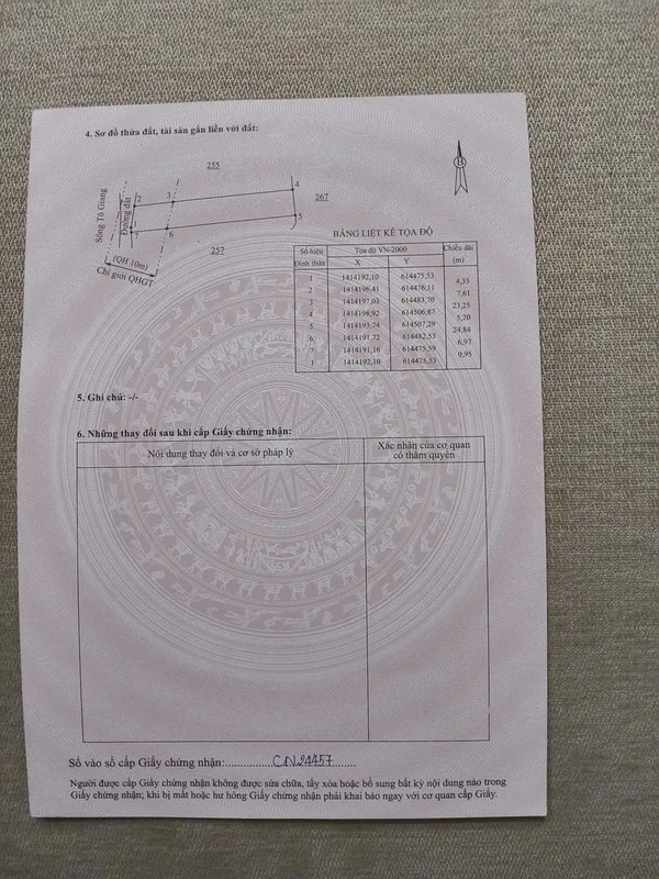 Bán đất 223m2 tại xã Tu Bông, Khánh Hòa, giá 995 triệu