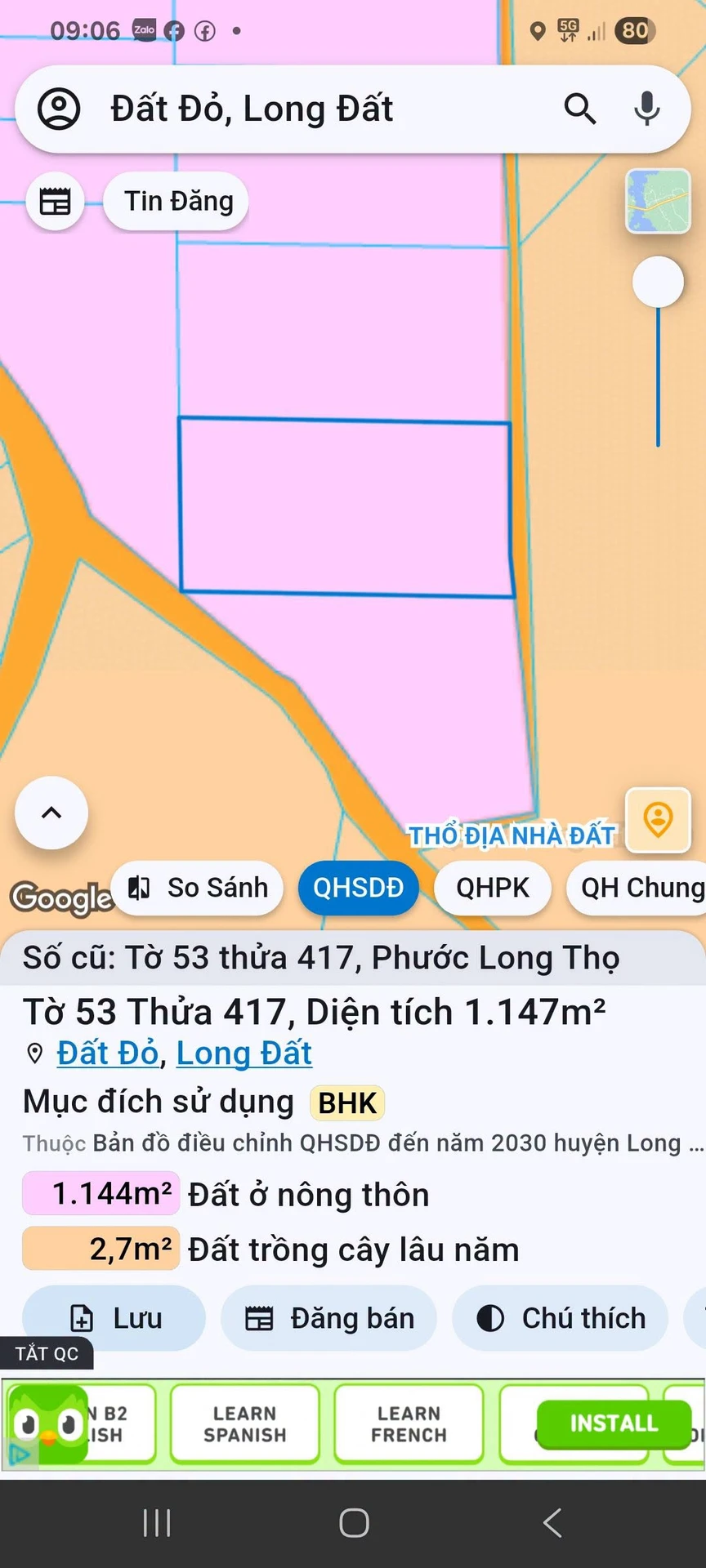 Bán 1 sào 1 đất Phước Long Thọ, Thủ Đức - 700 triệu - Ảnh 1
