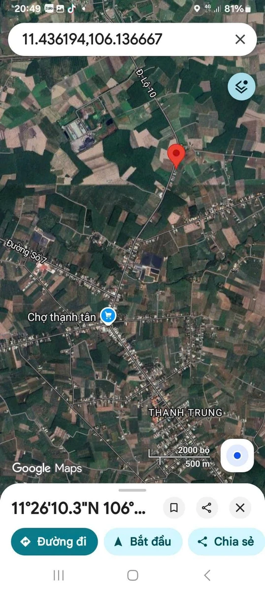 Bán lô đất 5x30m giá 189 triệu gần chợ Thạnh Tân, TP Tây Ninh - Ảnh thu nhỏ 2