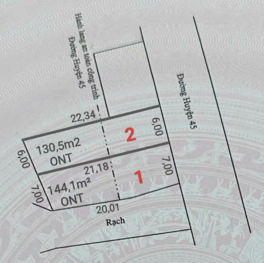 Bán nền đất 132m² mặt tiền ĐH45 Vĩnh Long - Ảnh thu nhỏ 5