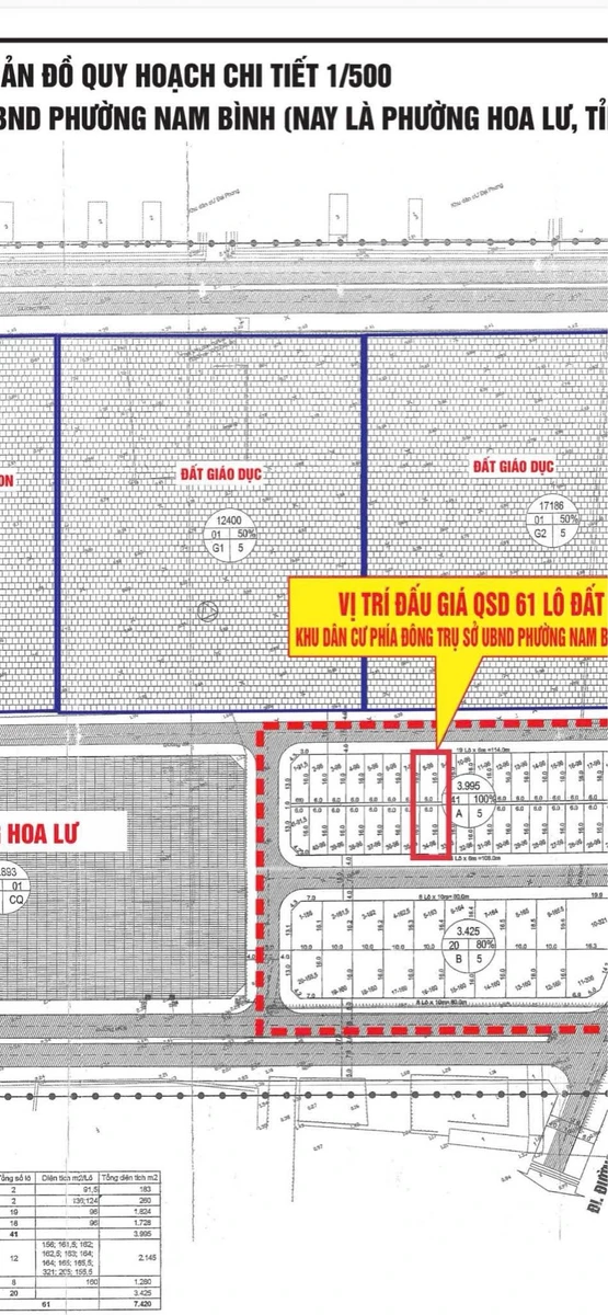 Bán đất Nam Bình Phường Hoa Lư 96m² 3 tỷ 140 triệu - Ảnh thu nhỏ 3