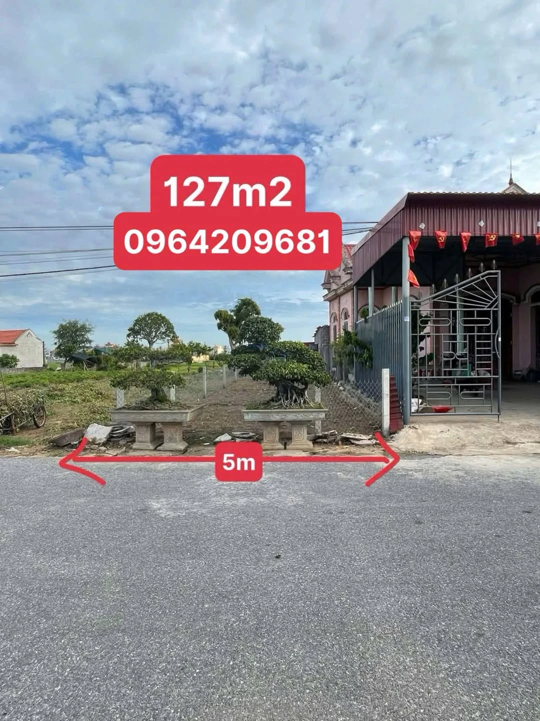 Bán lô đất 127m2 gần VSIP, 1 tỷ 2 - Ảnh 1