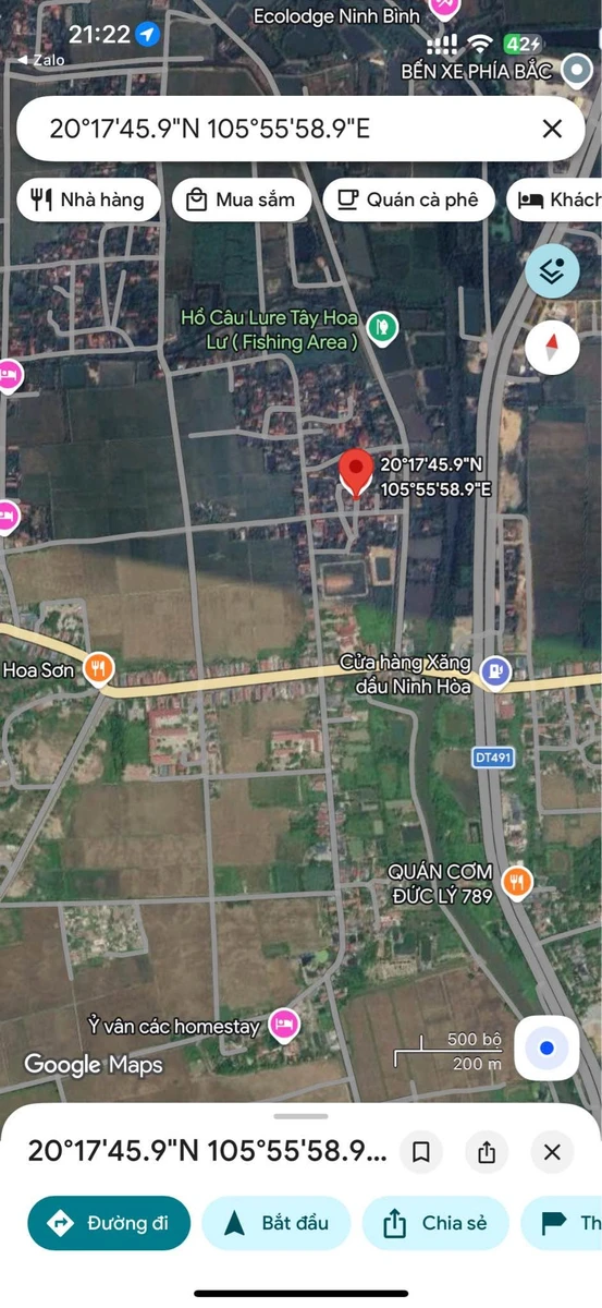 Bán đất nền 176,5 m² Ninh Hòa Hoa Lư 1 tỷ 2 - Ảnh 1