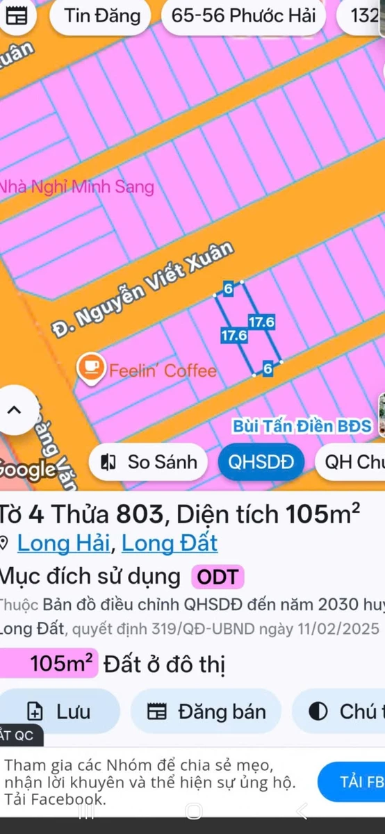 Bán lô đất Xã Long Hải 106 m², giá 2 tỷ 350 - Ảnh thu nhỏ 4