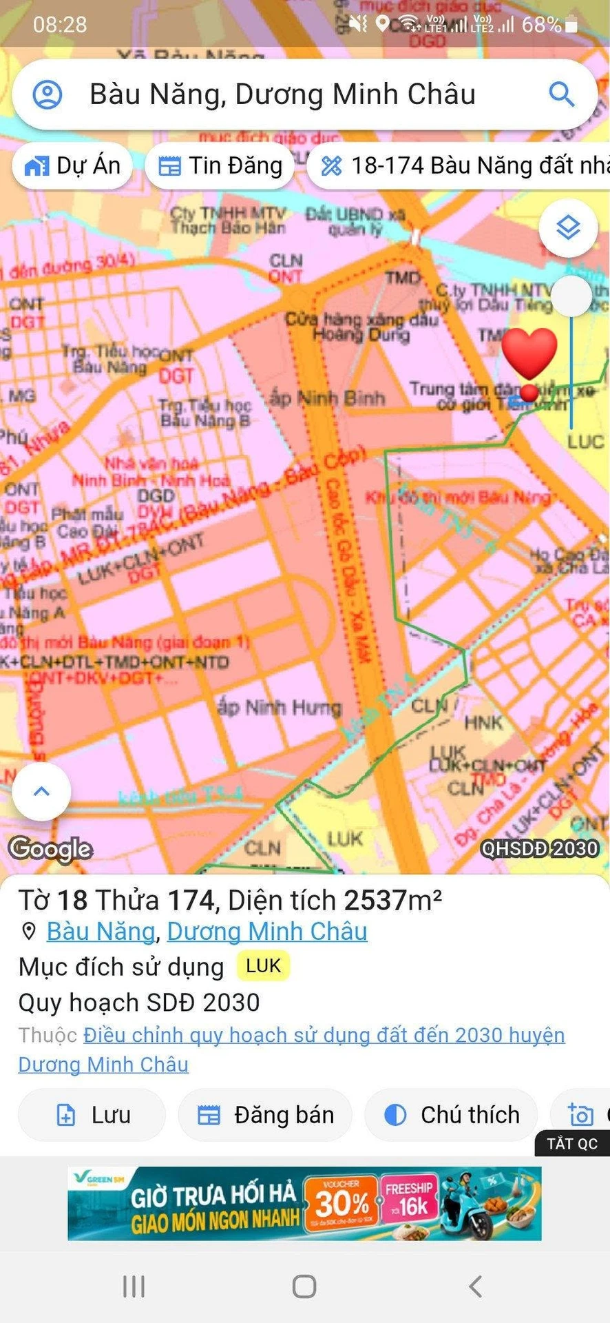 Bán đất Tây Ninh 5095m² 3,6 tỷ Phường Ninh Thạnh - Ảnh 1