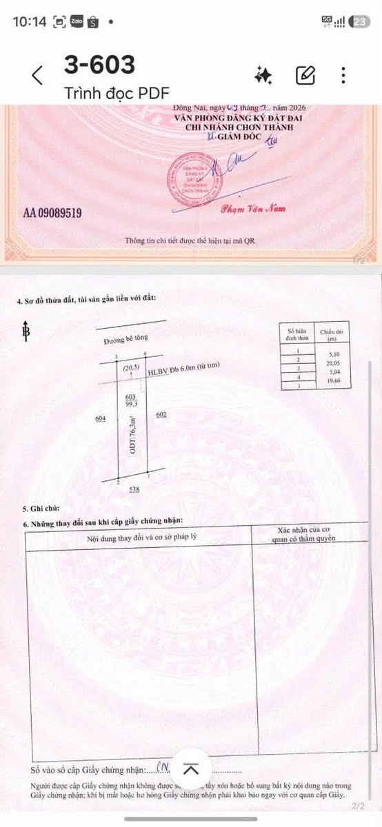 Bán đất 76m² giá 440 triệu gần KCN BECAMEX Bình Dương - Ảnh thu nhỏ 4