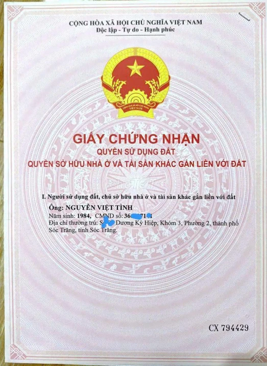 Bán đất tại phường 5, Sóc Trăng, 1,3 tỷ, 727m2, view đẹp, giá ưu đãi
