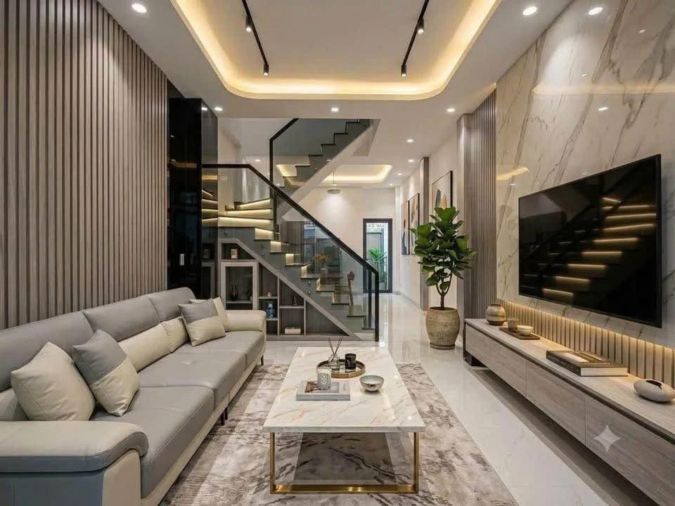 Bán nhà 1 trệt 2 lầu 4PN 90m2 Phước Lý Long An - Ảnh thu nhỏ 4
