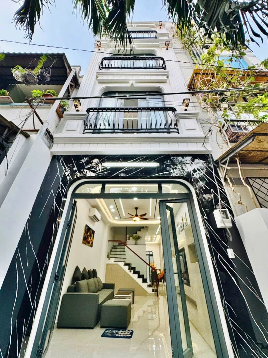 Bán nhà mới 4 tầng 60m² Bình Thạnh 8.78 tỷ - Ảnh 1
