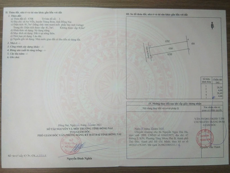 Bán đất 82m² đường thông, kinh doanh, Tràng Bom