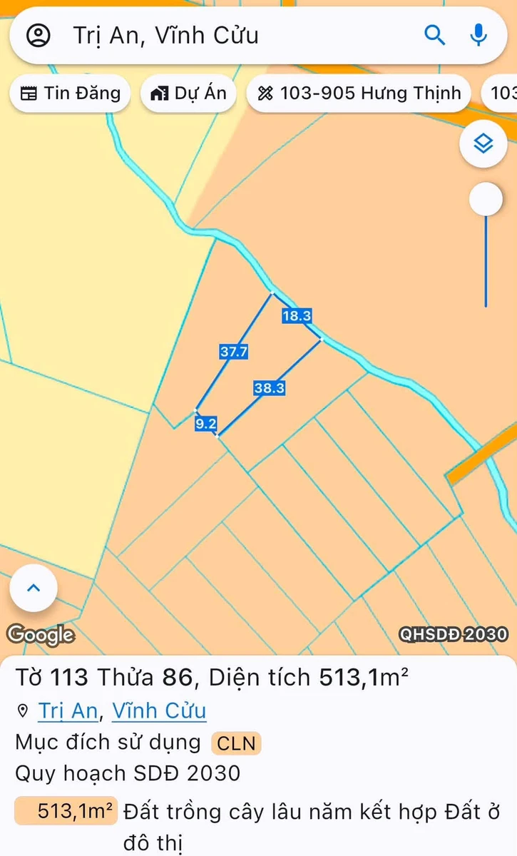 Bán đất nhà vườn 453m² Trị An, Đồng Nai giá 450 triệu - Ảnh thu nhỏ 3
