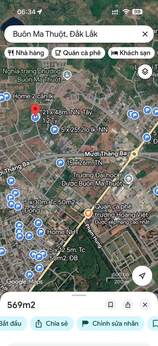Bán đất hẻm cấp 1 đường 10/3, 569m2, Buôn Ma Thuột - Ảnh thu nhỏ 2