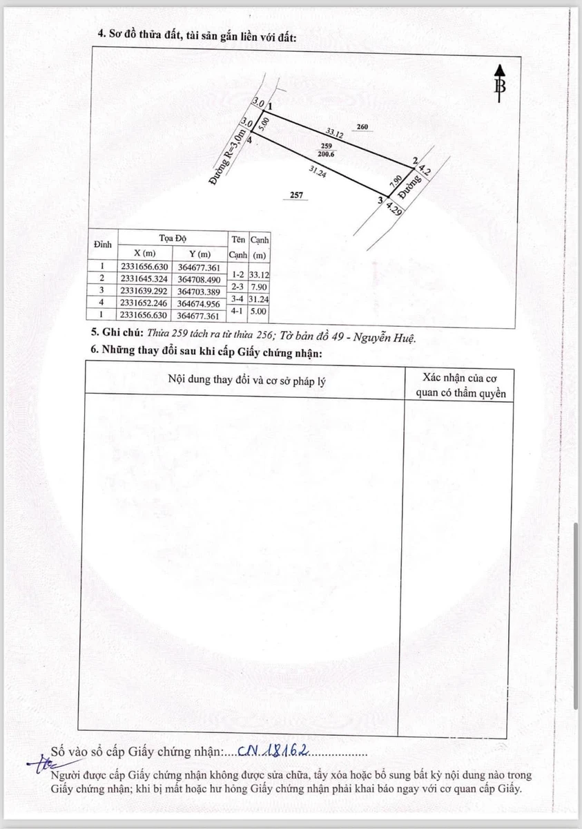 Bán đất 200m2 mặt tiền Nguyễn Huệ Đông, Triều, Quảng Ninh - Ảnh thu nhỏ 5