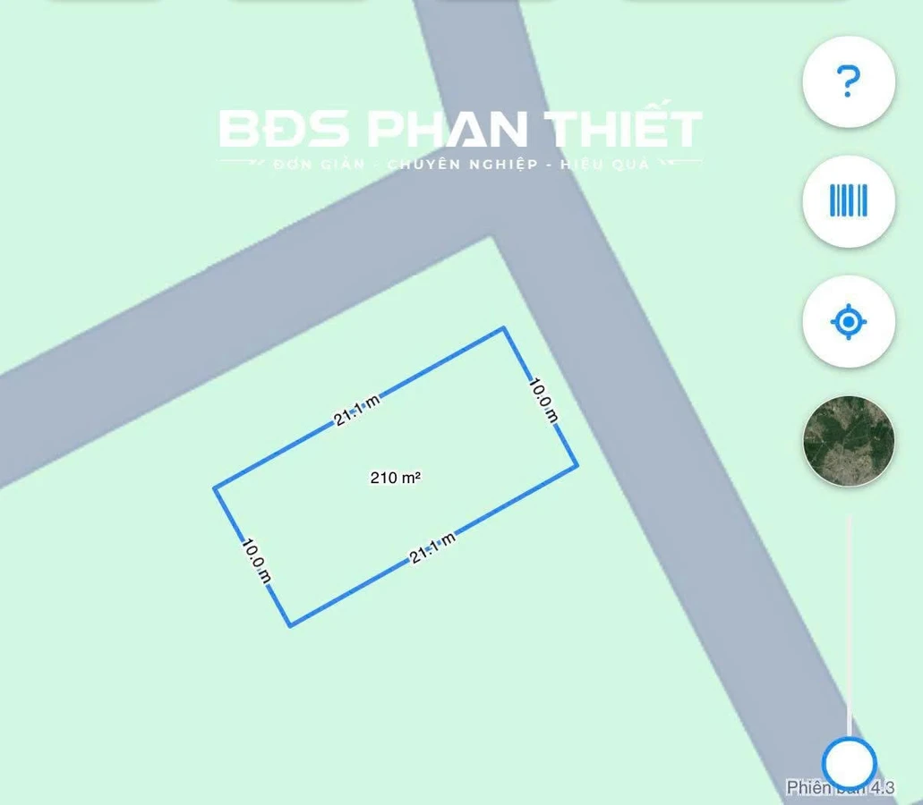 Bán đất thổ cư 210m² 2 mặt tiền tại Mương Mán, Phan Thiết - Ảnh thu nhỏ 3